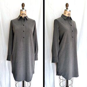 EUC Sandwich Grey Knee-length Long-sleeved Collared Shirt Dress 36 Small 4